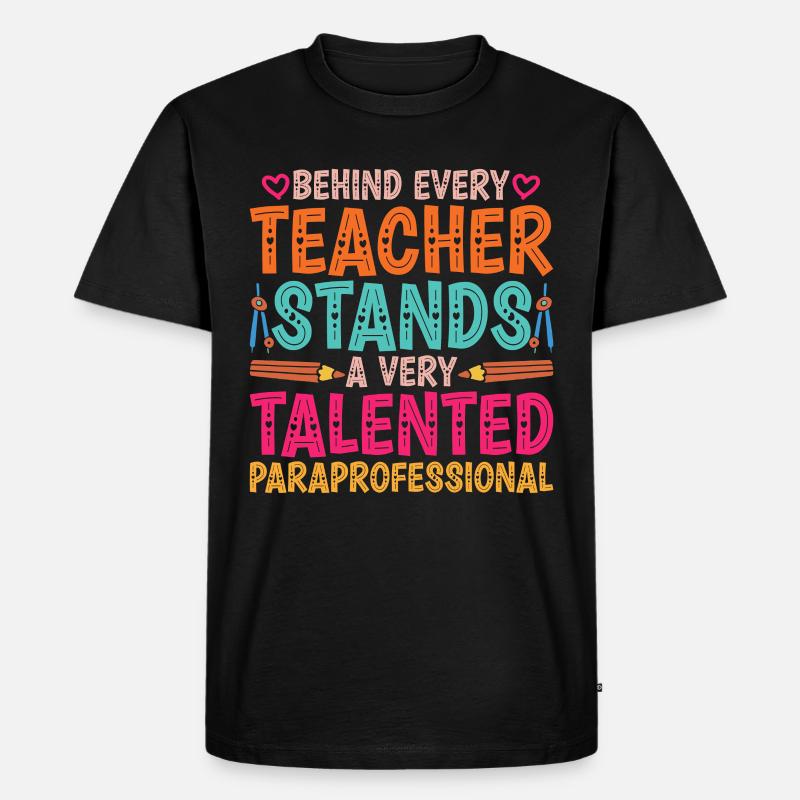 Educational Assistant Teaching Assistant - Men's Premium Organic T-Shirt - black
