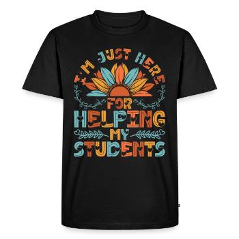 Educational Assistant Teaching Assistant - Men's Premium Organic T-Shirt - black - Front - Nico (187cm)