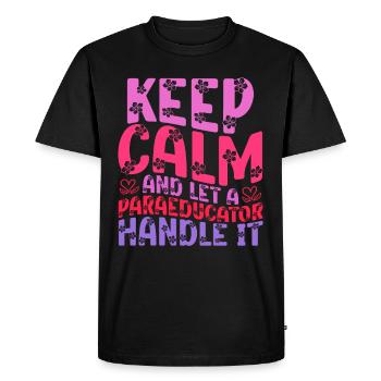 Educational Assistant Teaching Assistant - Men's Premium Organic T-Shirt - black - Front - Nico (187cm)