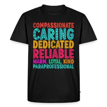 Childcare Assistant Educational Assistant - Men's Premium Organic T-Shirt - black - Front - Nico (187cm)
