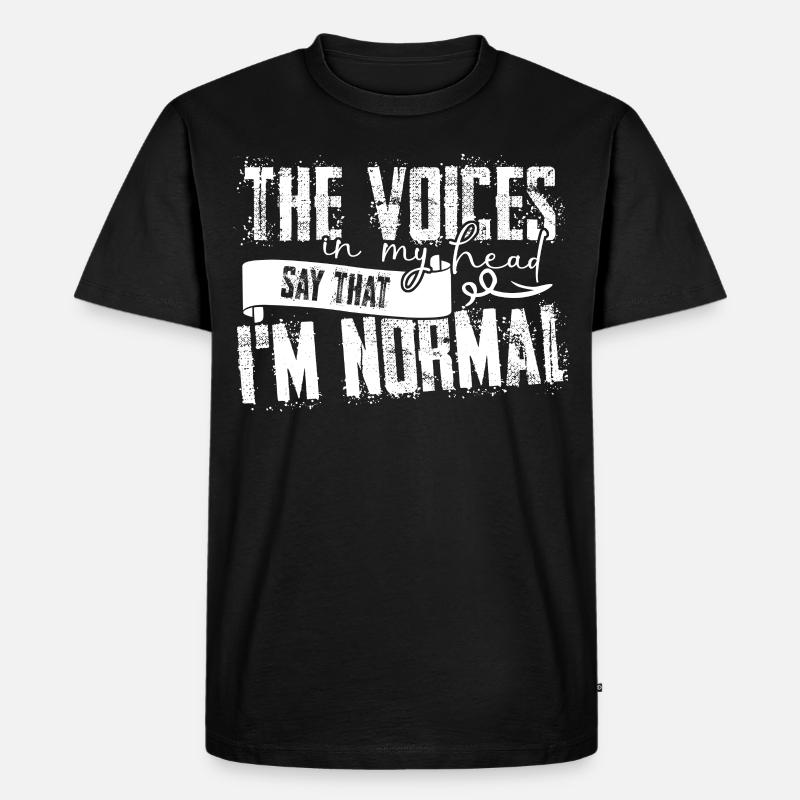 Insanity Crazy Insane - Männer Premium Bio T-Shirt - Schwarz