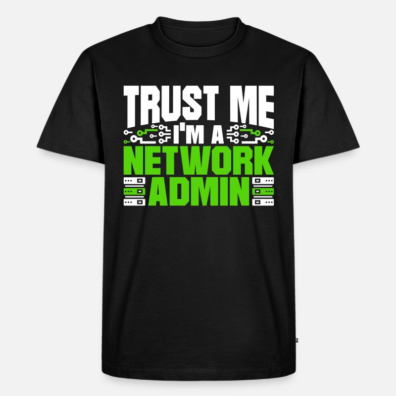 Programmierer Netzwerkadministrator - Männer Premium Bio T-Shirt - Schwarz