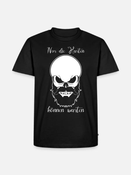 Vordrängeln Vorlassen - Männer Premium Bio T-Shirt - Schwarz