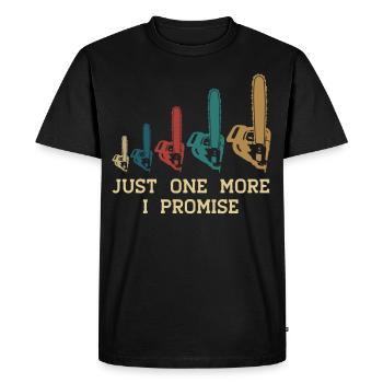 Chain Saw Retro Chainsaw - Men's Premium Organic T-Shirt - black - Front - Nico (187cm)