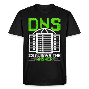 Network Administrator Programmer - Men's Premium Organic T-Shirt - black - Front - Nico (187cm)