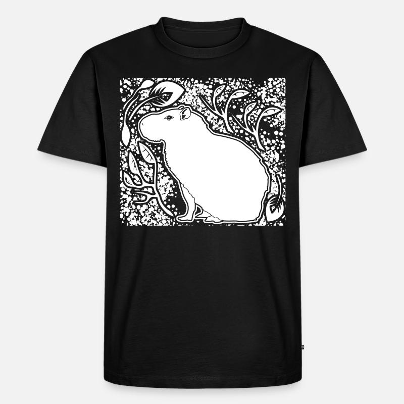 Capybara Cute Capybaras - Männer Premium Bio T-Shirt - Schwarz