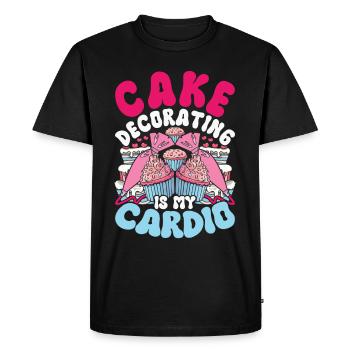 Cake Artist, Cake Artist, Pastry Chef, Patissier - Men's Premium Organic T-Shirt - black - Front - Nico (187cm)