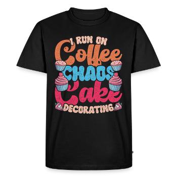 Cake artist, pastry chef, patissier - Men's Premium Organic T-Shirt - black - Front - Nico (187cm)