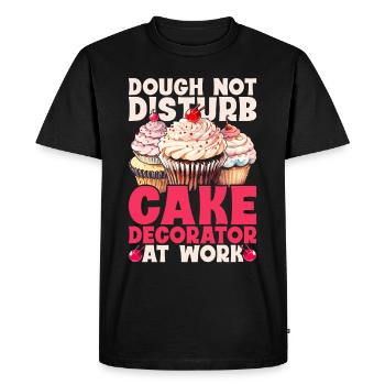 Cake Artist, Cake Artist, Pastry Chef, Patissier - Men's Premium Organic T-Shirt - black - Front - Nico (187cm)