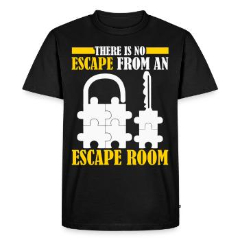 Jeu d’évasion Escape Game - T-shirt Premium bio Homme - noir - Devant - Nico (187cm)
