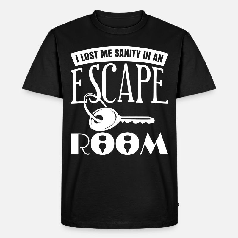 Blague de jeu d’évasion - T-shirt Premium bio Homme - noir
