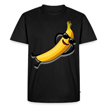 Lunettes de soleil Bananas Banana - T-shirt Premium bio Homme - noir - Devant - Nico (187cm)
