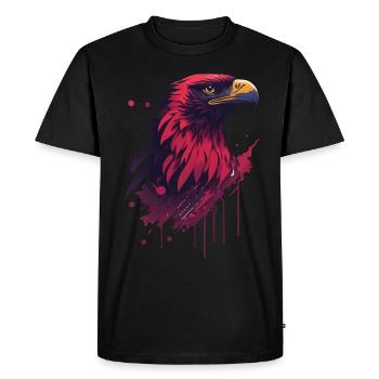Eagle Pride Sport and Nation Coat of Arms Mascot - Men's Premium Organic T-Shirt - black - Front - Nico (187cm)