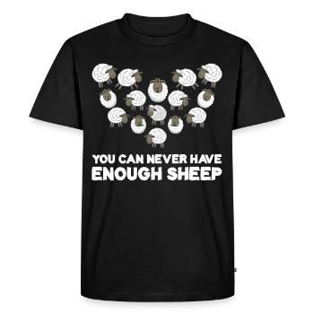Sheep Heart Shepherd - Men's Premium Organic T-Shirt - black - Front - Nico (187cm)