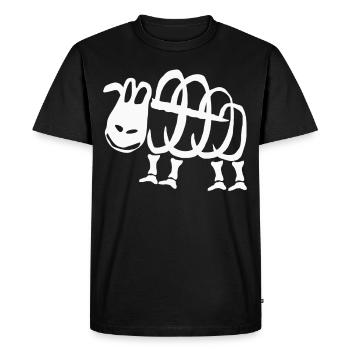 Sheep Skeleton - Men's Premium Organic T-Shirt - black - Front - Nico (187cm)