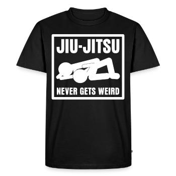 Ju-Jitsu BJJ Jiu-Jitsu Brésilien - T-shirt Premium bio Homme - noir - Devant - Nico (187cm)