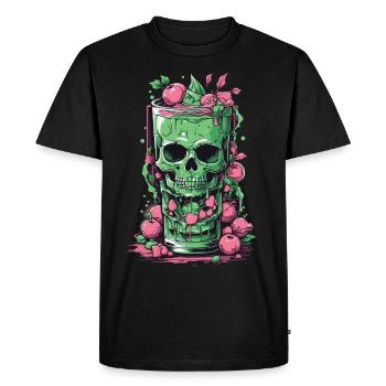Gothic Gift Cocktail Magic Witches Occult Design - Men's Premium Organic T-Shirt - black - Front - Nico (187cm)