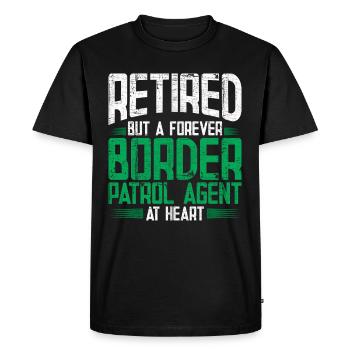 Gardes-frontières Gardes-frontières Douanes - T-shirt Premium bio Homme - noir - Devant - Nico (187cm)