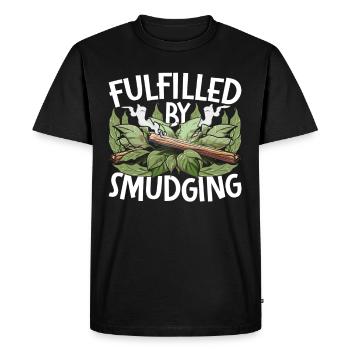 Fumigation d’appartement accomplie par la purification - T-shirt Premium bio Homme - noir - Devant - Nico (187cm)