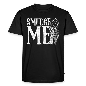 Smudging Flat Fumigation Smudge Me - Men's Premium Organic T-Shirt - black - Front - Nico (187cm)