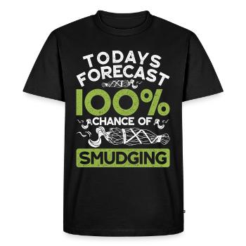 Fumigation d’appartement par la fumée - T-shirt Premium bio Homme - noir - Devant - Nico (187cm)