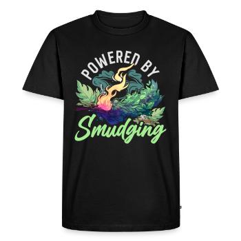 Powered By Smudging Smudging Apartment Fumigation - Men's Premium Organic T-Shirt - black - Front - Nico (187cm)