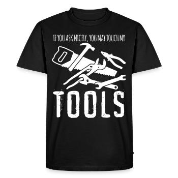 Tool Craftsman Tools - Men's Premium Organic T-Shirt - black - Front - Nico (187cm)