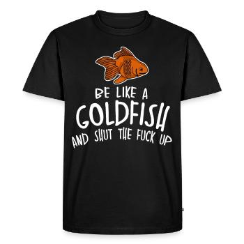 Poissons rouges Aquarium Poissons rouges Poissons rouges - T-shirt Premium bio Homme - noir - Devant - Nico (187cm)