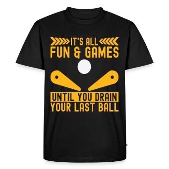 Flipper flipper - T-shirt Premium bio Homme - noir - Devant - Nico (187cm)