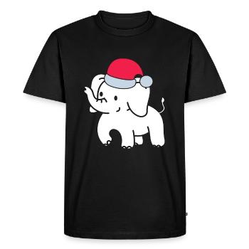 White Elephant Gift Office Christmas Coworkers - Men's Premium Organic T-Shirt - black - Front - Nico (187cm)