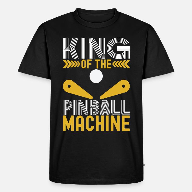 Pinball Flipper - Männer Premium Bio T-Shirt - Schwarz