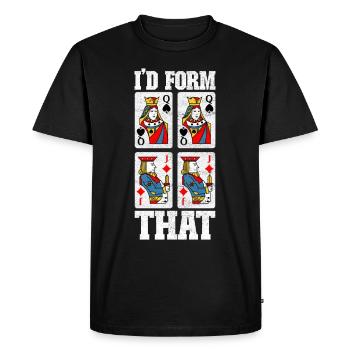 Jumelles Pinochle - T-shirt Premium bio Homme - noir - Devant - Nico (187cm)