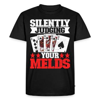 Jumelles Pinochle - T-shirt Premium bio Homme - noir - Devant - Nico (187cm)