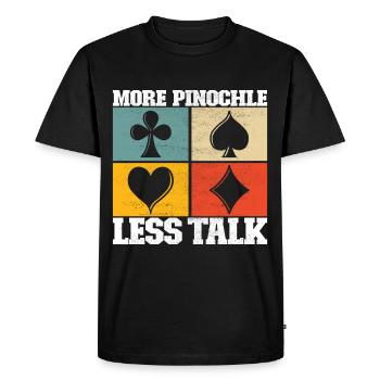 Jumelles Pinochle - T-shirt Premium bio Homme - noir - Devant - Nico (187cm)