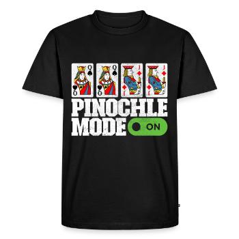 Jumelles Pinochle - T-shirt Premium bio Homme - noir - Devant - Nico (187cm)