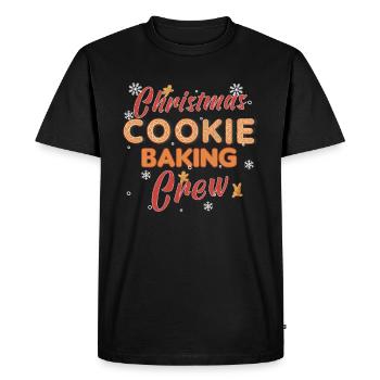 Biscuits de Noël Cookie Cookie Merry - T-shirt Premium bio Homme - noir - Devant - Nico (187cm)