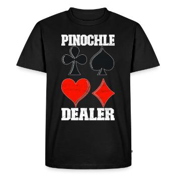 Jumelles Pinochle - T-shirt Premium bio Homme - noir - Devant - Nico (187cm)