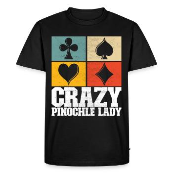 Jumelles Pinochle - T-shirt Premium bio Homme - noir - Devant - Nico (187cm)