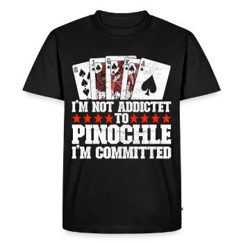 Jumelles Pinochle - T-shirt Premium bio Homme - noir - Devant - Nico (187cm)
