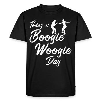 Swing Boogie Woogie Dance Dancing - Men's Premium Organic T-Shirt - black - Front - Nico (187cm)