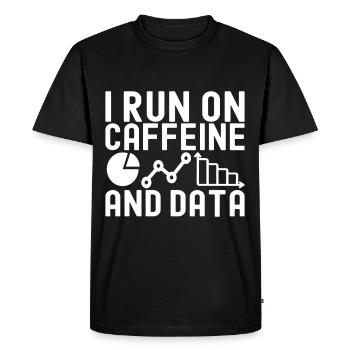 Analyste de données en science des données - T-shirt Premium bio Homme - noir - Devant - Nico (187cm)