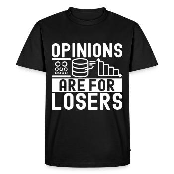 Analyste de données en science des données - T-shirt Premium bio Homme - noir - Devant - Nico (187cm)