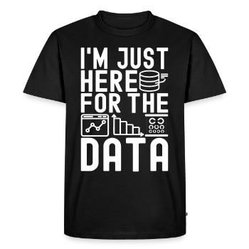 Analyste de données en science des données - T-shirt Premium bio Homme - noir - Devant - Nico (187cm)