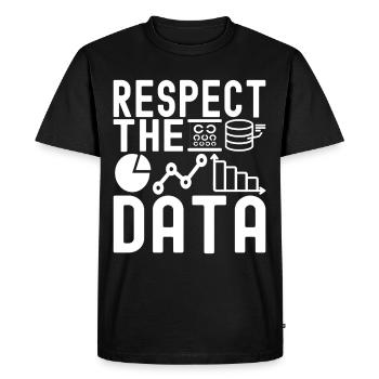 Analyste de données en science des données - T-shirt Premium bio Homme - noir - Devant - Nico (187cm)