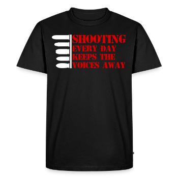 Guns Gun Rifle Weapons Firearm Pistol - Men's Premium Organic T-Shirt - black - Front - Nico (187cm)