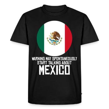 Mexico Flag Mexicans Mexican - Men's Premium Organic T-Shirt - black - Front - Nico (187cm)