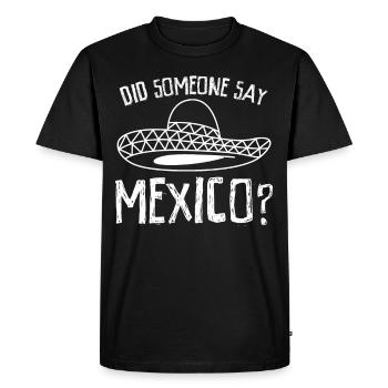Mexique Sombrero Mexicain Chapeau Mexicain Mexicains - T-shirt Premium bio Homme - noir - Devant - Nico (187cm)