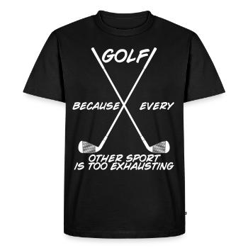 Terrain de golf du club de golf - T-shirt Premium bio Homme - noir - Devant - Nico (187cm)