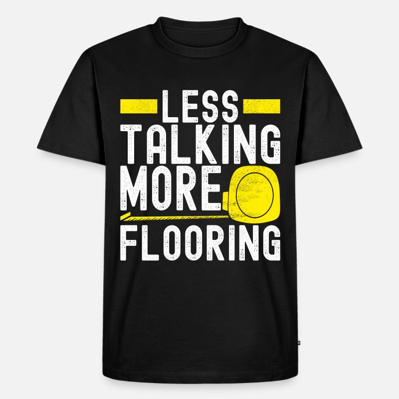Fliesenleger Bodenleger - Männer Premium Bio T-Shirt - Schwarz