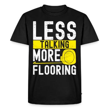 Carrelage Couche de sol - T-shirt Premium bio Homme - noir - Devant - Nico (187cm)